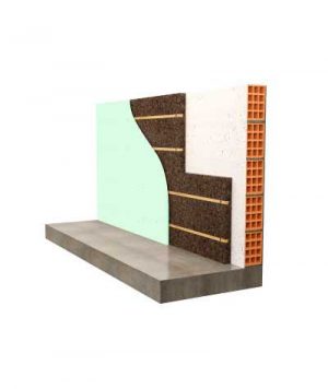 Sistema di isolamento dall'interno a secco con sughero CORK-SELF ZERO e lastre fermacell