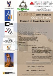 Tecnosugheri organizza due workshop inc ollaborazioen con INBAR in Sicilia, per parlare del sughero tostato come isolante per i climi caldi