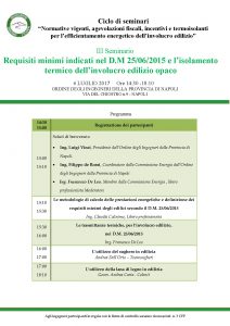 Tecnosugheri è tra i relatori del Seminario organizzato dall'Ordine degli Ingegneri di Napoli