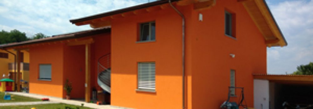 Edificio in struttra XLAM e cappotto in sughero espanso realizzato a Borgomanero