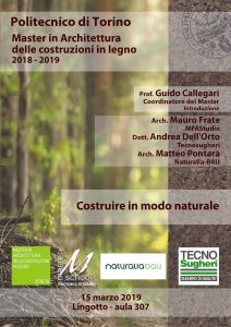 Tecnosugheri al master delle costruzioni in legno di Torino 