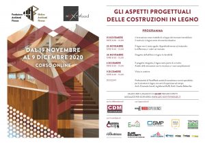 Programma del corso "gli aspetti progettuali delle costruzioni in legno" organizzato a OAPPC Firenze e Nextwood