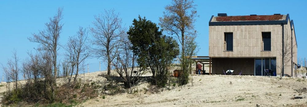 Cantiere di Felino con sughero CORKPAN a vista - Progetto Arch. Mauro Frate