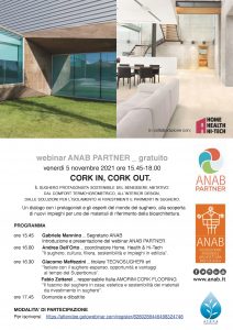 Webinar ANAB tecnosugheri e Amorim Cork Flooring