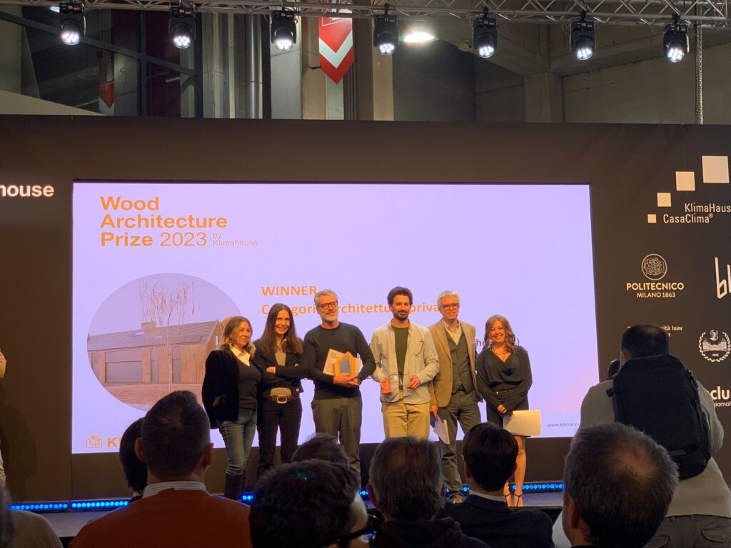 Casa 4 dell'arch. Luca Compri vince il primo premio al Wood Architecture Prize nella categoria architettura privata